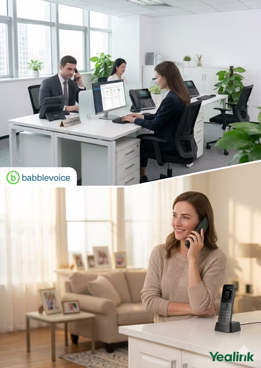View of Office and Home users on phones and computers