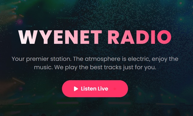 Wye Net Radio Website